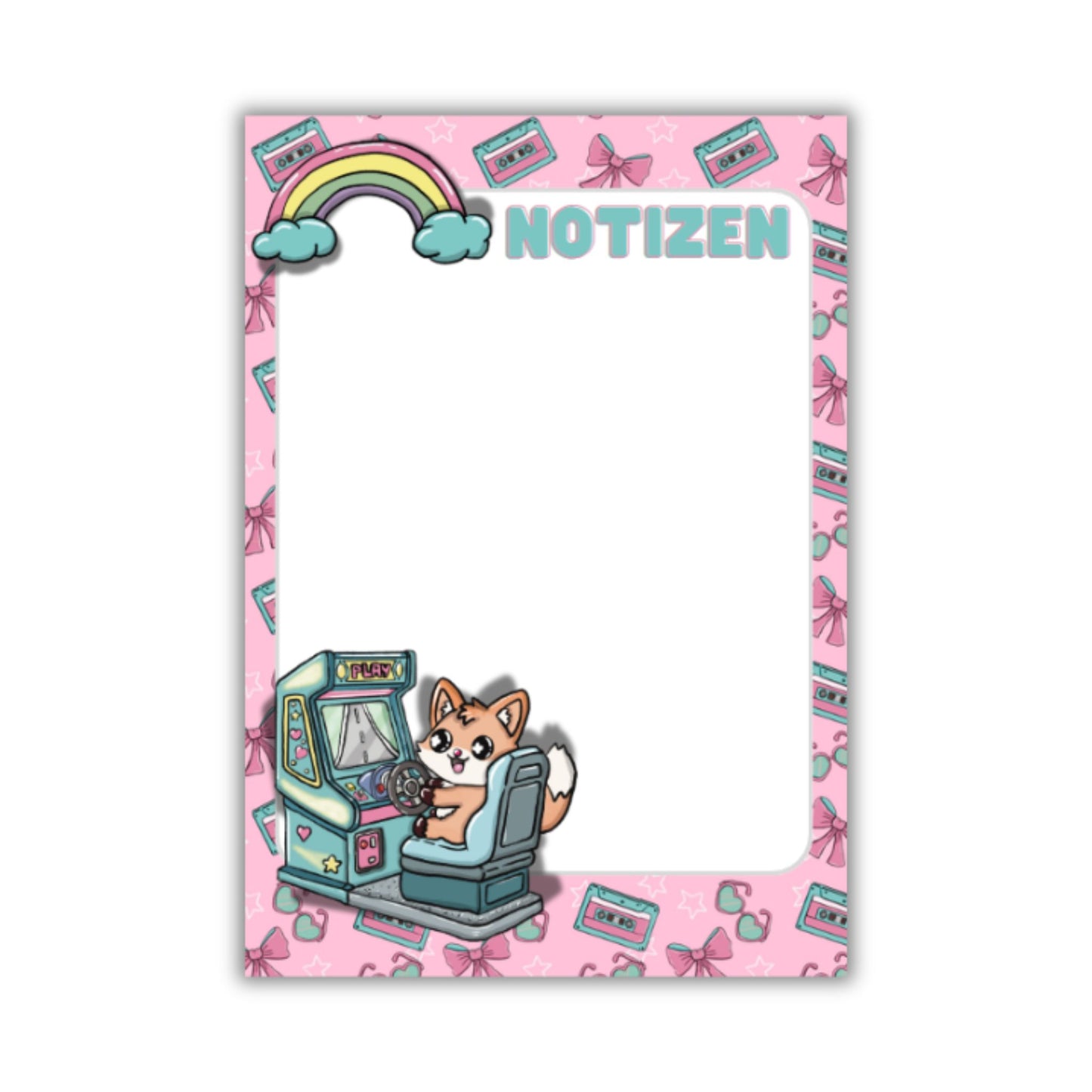 Notizblock DIN A5 "Spielautomat - 80er Jahre Flashback"