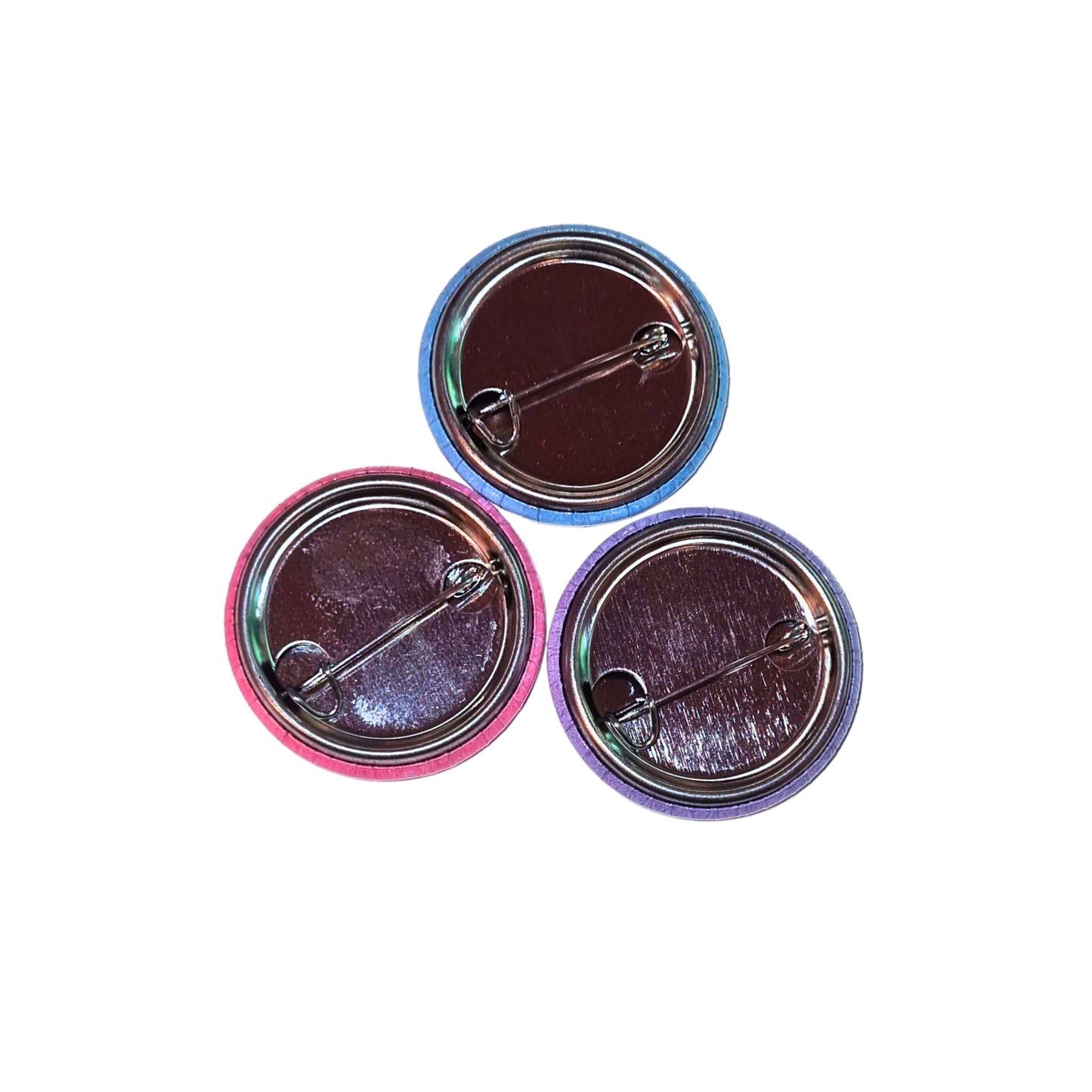 Button ⌀ 32 mm, 3er-Set, Mieze Ludwig, Hugo & Wilma