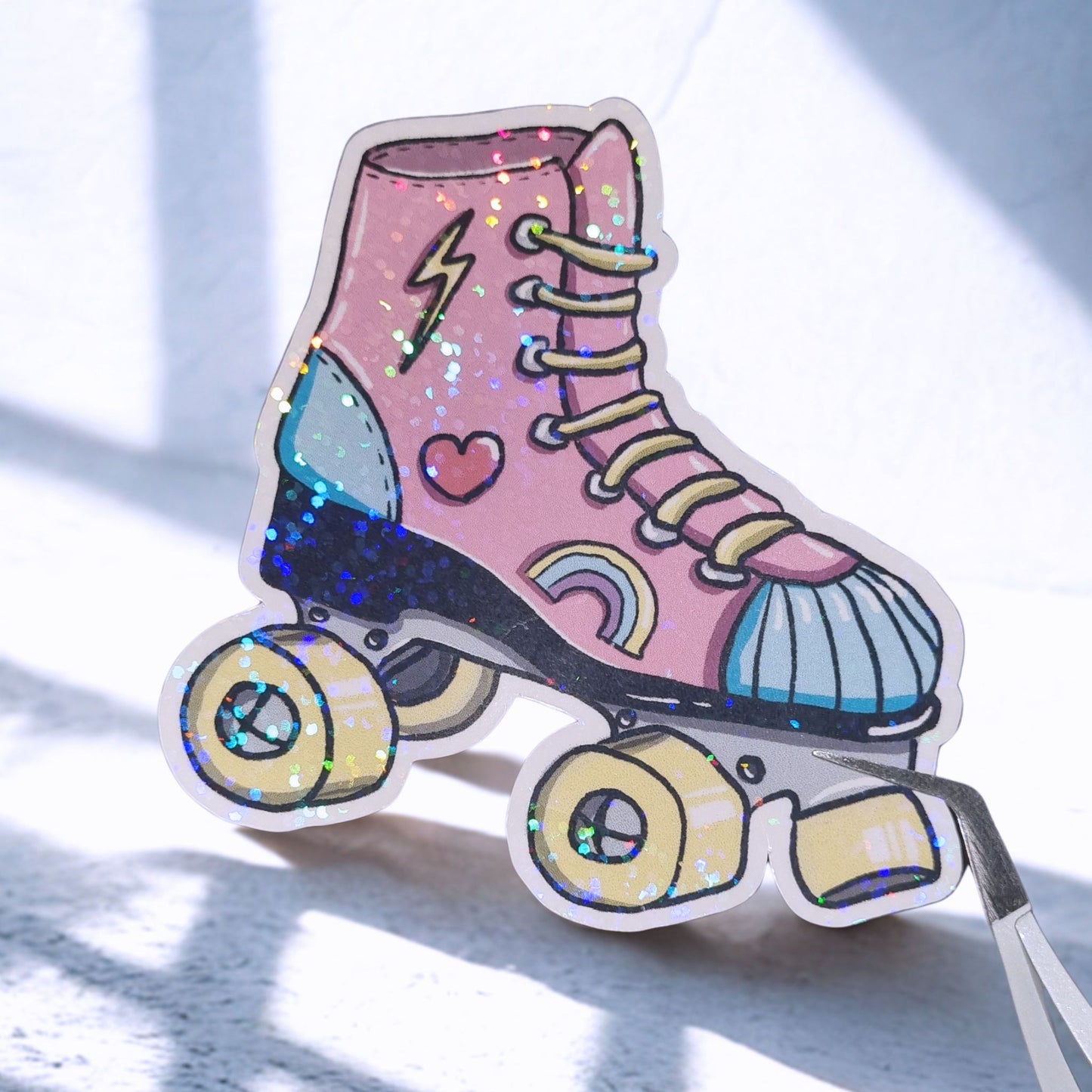 Holo sticker "Rollschuh" aus dem Retro Sticker Set "80er Jahre Flashback" - Millicat.de