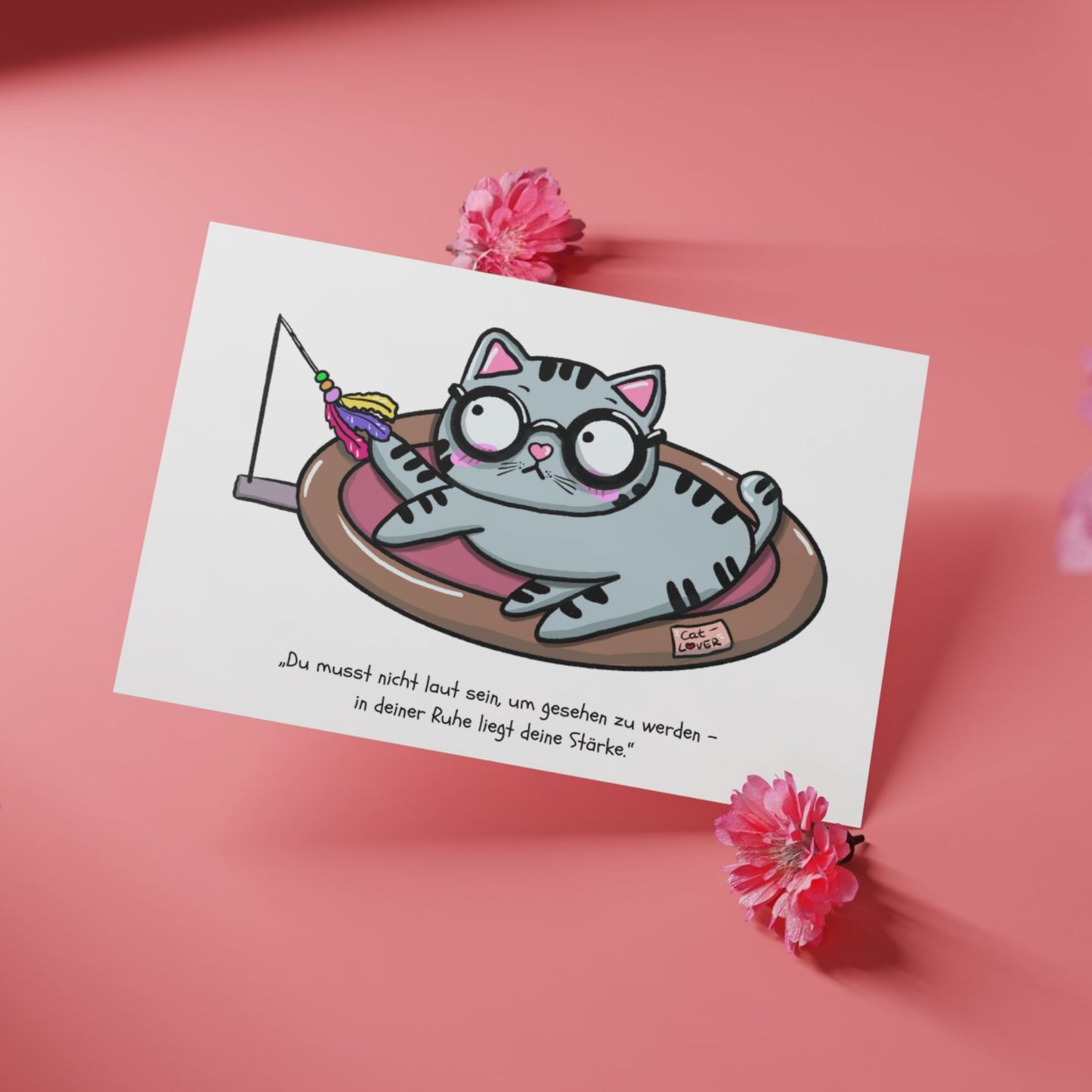 Postkarte "Mieze Franz - In der Ruhe liegt Stärke"