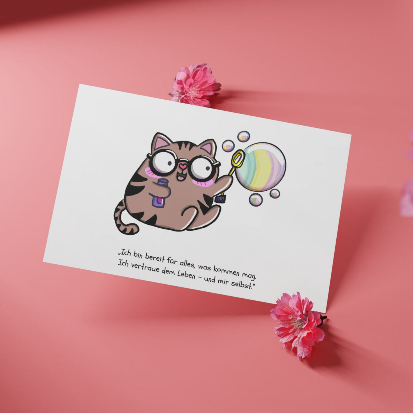 Postkarte "Mieze Greta - Habe Vertrauen"