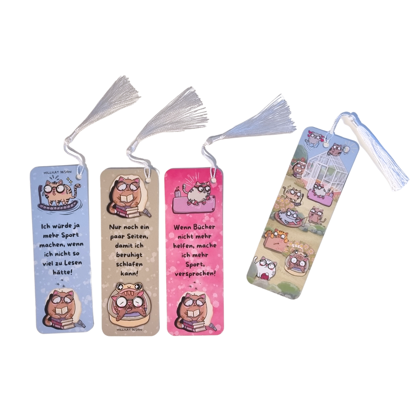 Lesezeichen 4er-Set "Miezen-Bande"