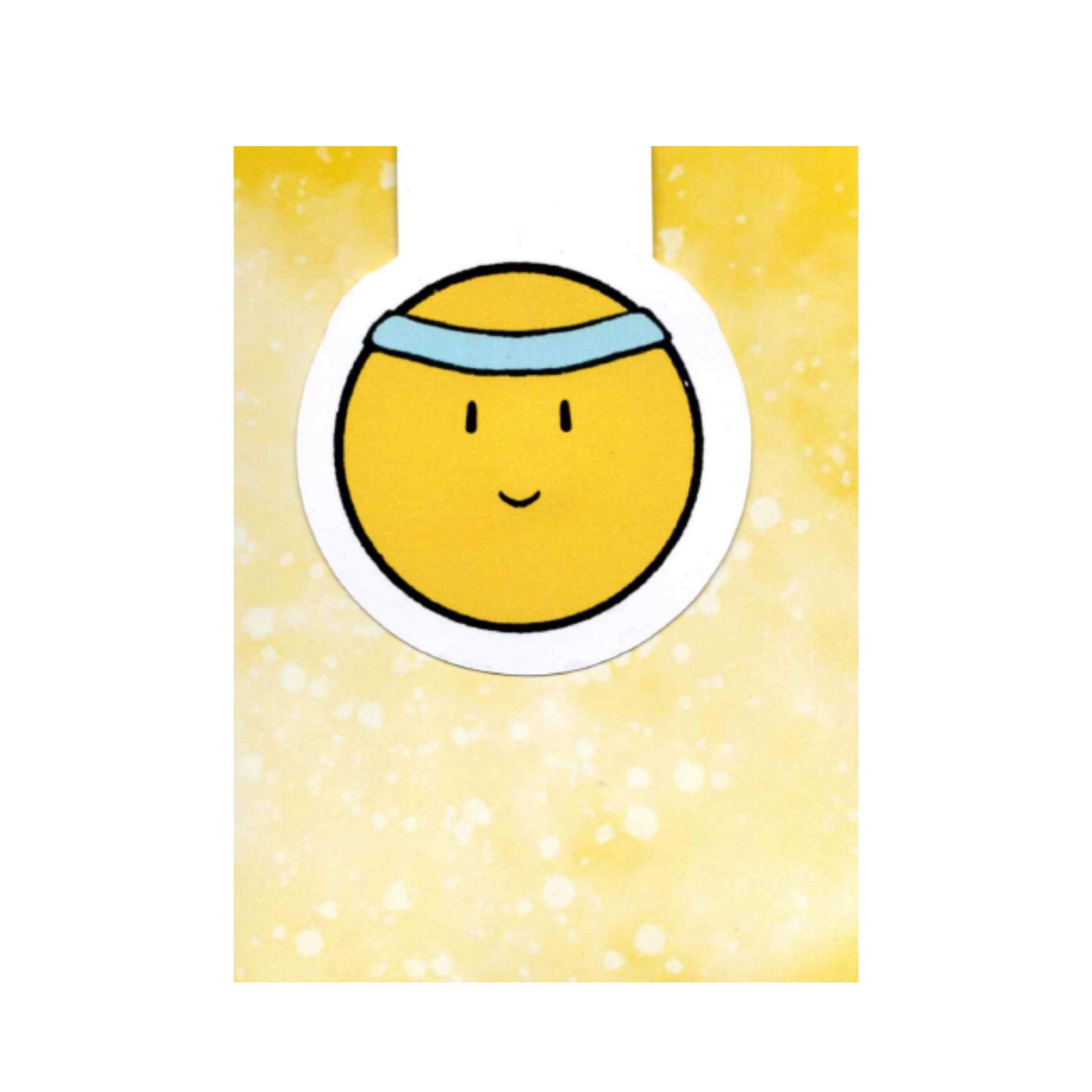 Magnetlesezeichen Smiley mit Gelbem Hintergrund