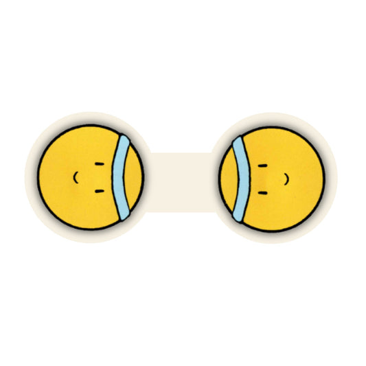 Magnetlesezeichen Smiley aufgeklappt Vorderseite