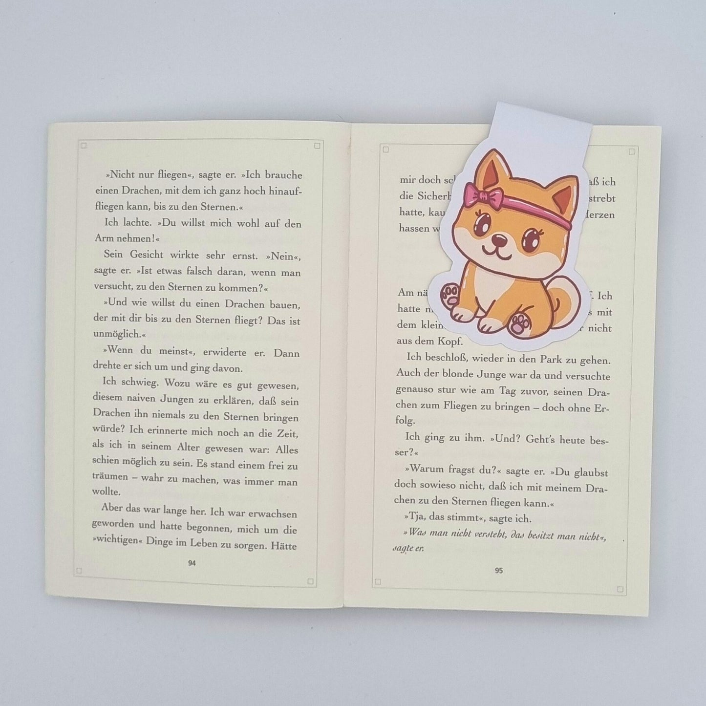 Magnetlesezeichen „Yumi – Shiba Inu Mädchen“