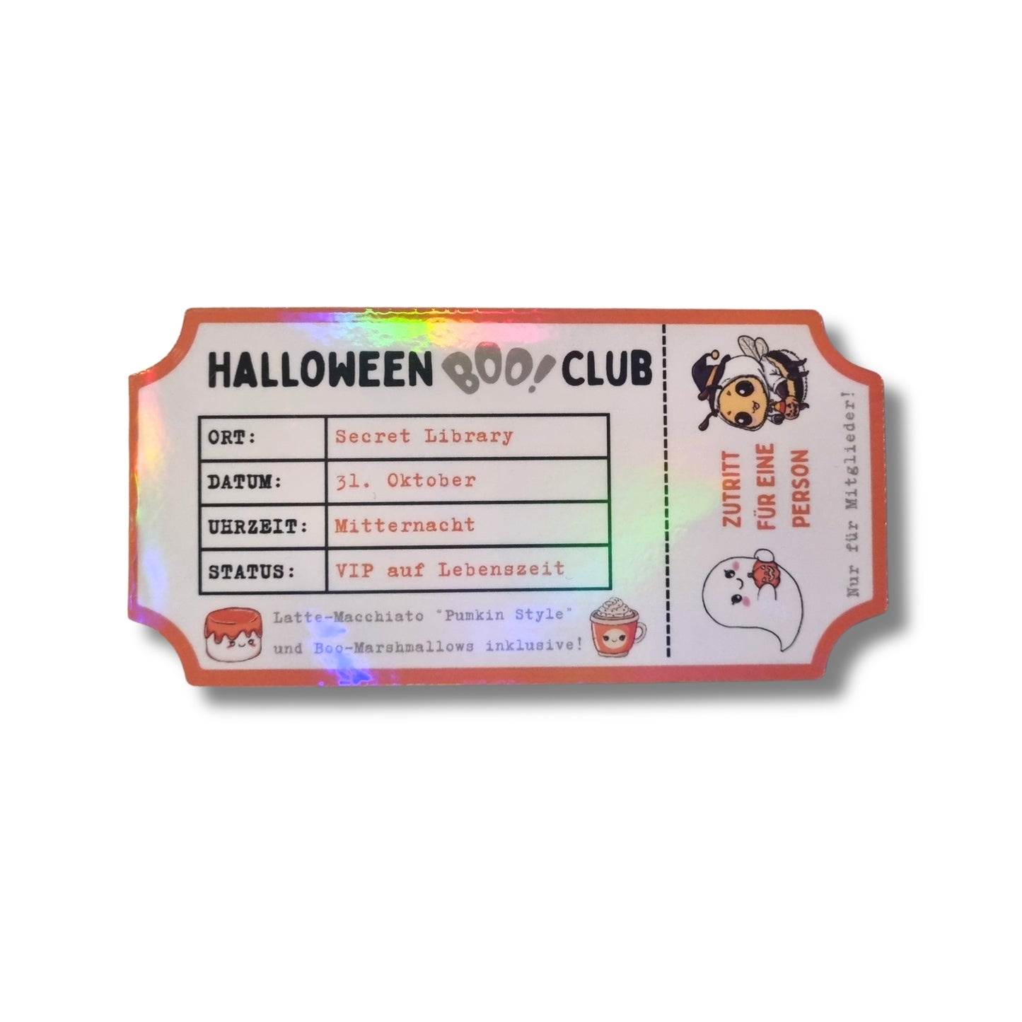 Magnetisches Lesezeichen "Halloween Boo-Club"
