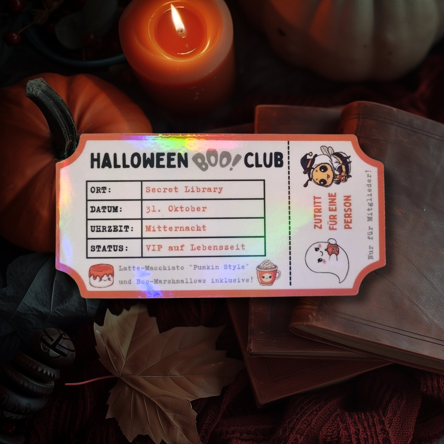 Magnetisches Lesezeichen "Halloween Boo-Club"