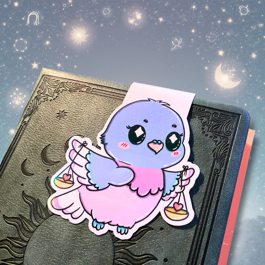 Magnetisches Lesezeichen mit Sternzeichen-Motiv "Waage"