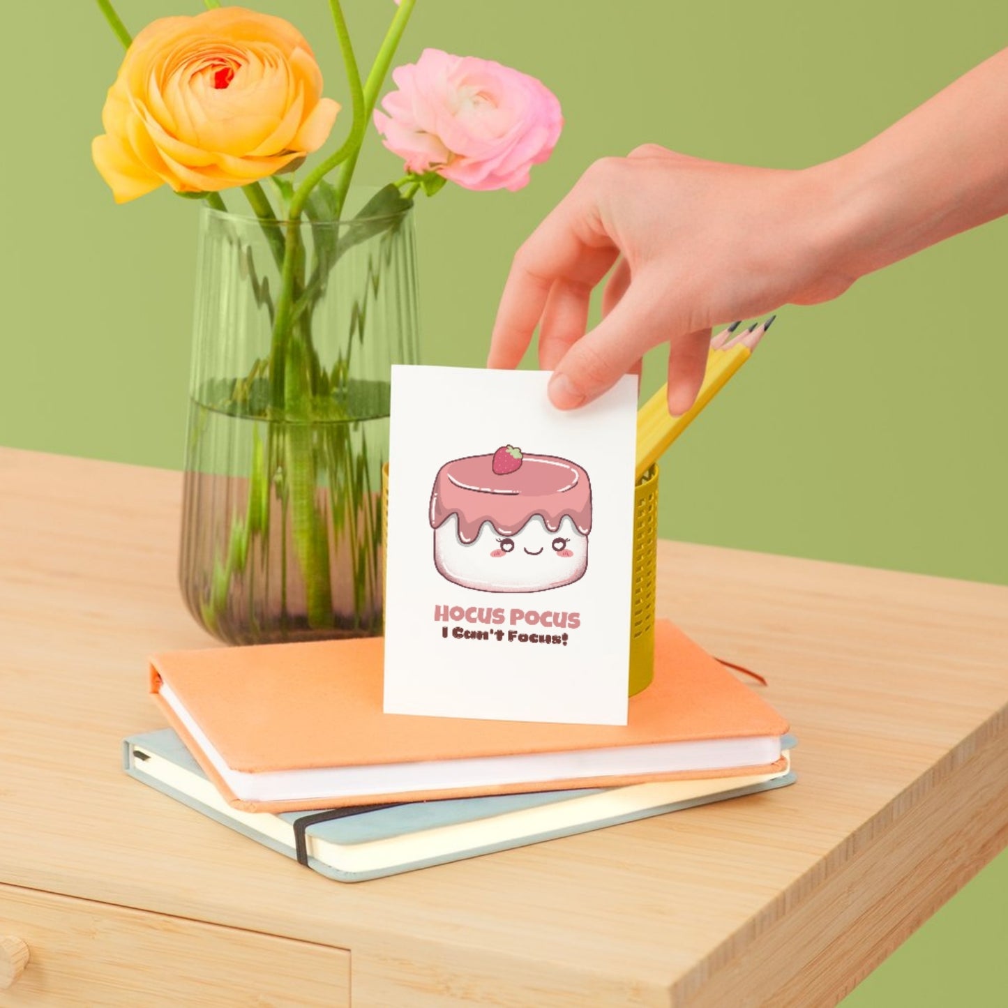 Postkarte Marshmallow "Hocus Pucus" | Just Neurospicy