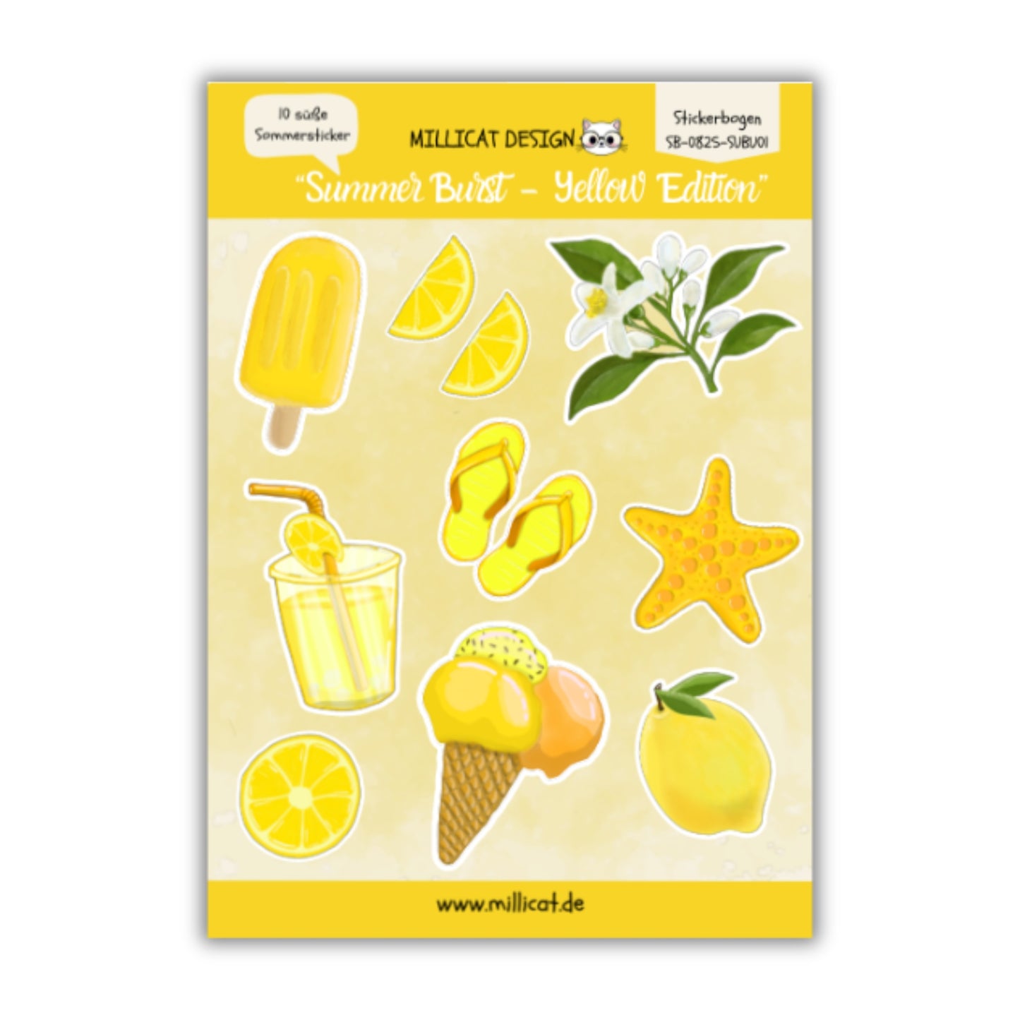 Stickerbogen "Summer Burst - Yellow Edition"