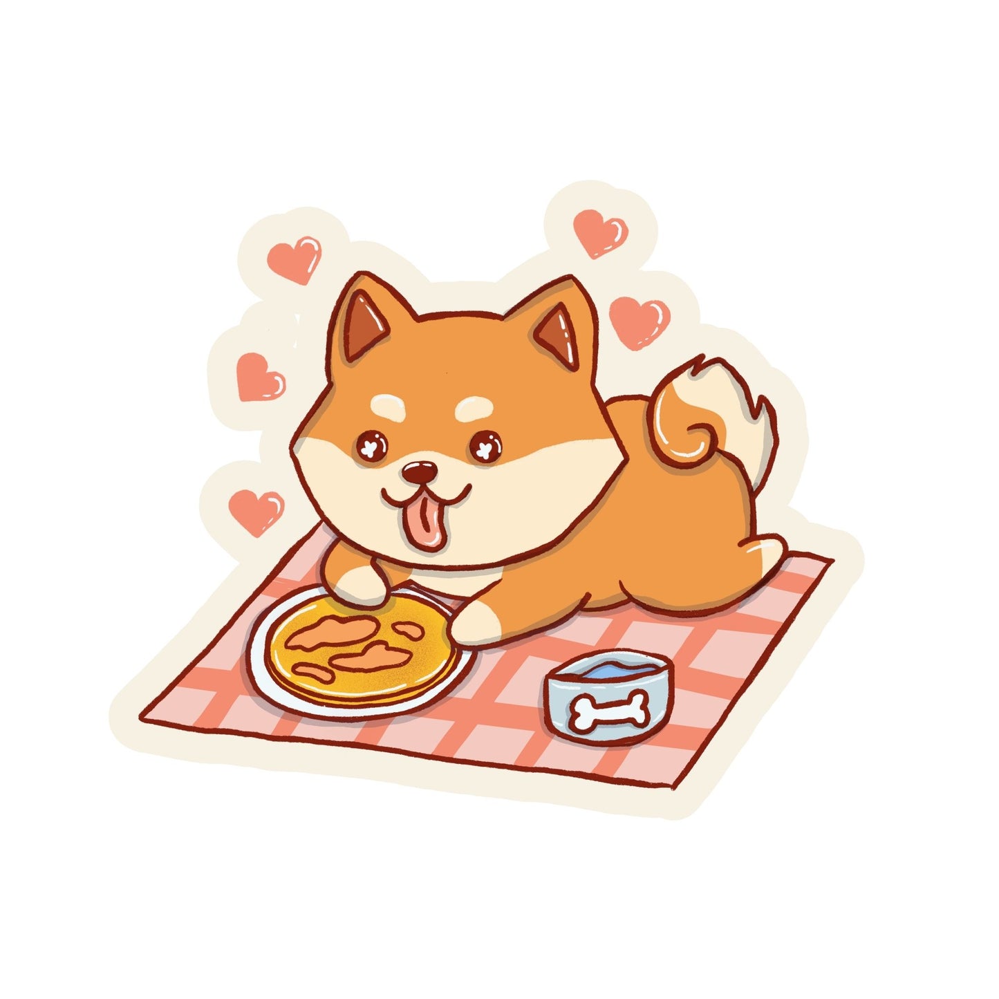 XL-Sticker Shiba-Inu Junge „Nibori"