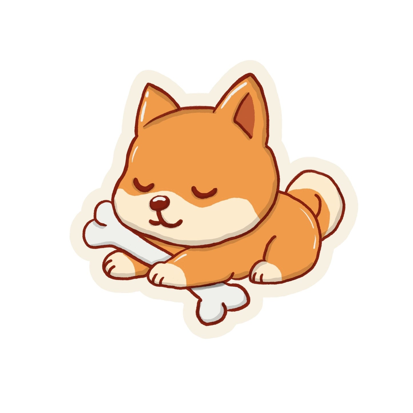 XL-Sticker Shiba-Inu Junge „Kiru"
