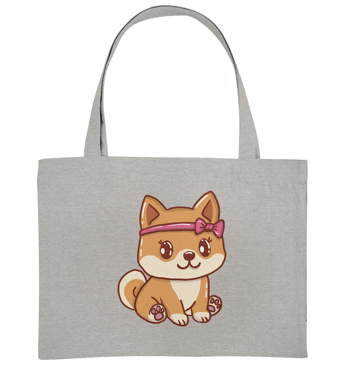 XL-Shopper Shiba Inu Mädchen "Yuki" - Organic Shopping-Bag