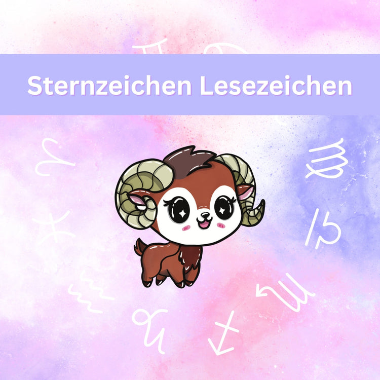 Sternzeichen Lesezeichen
