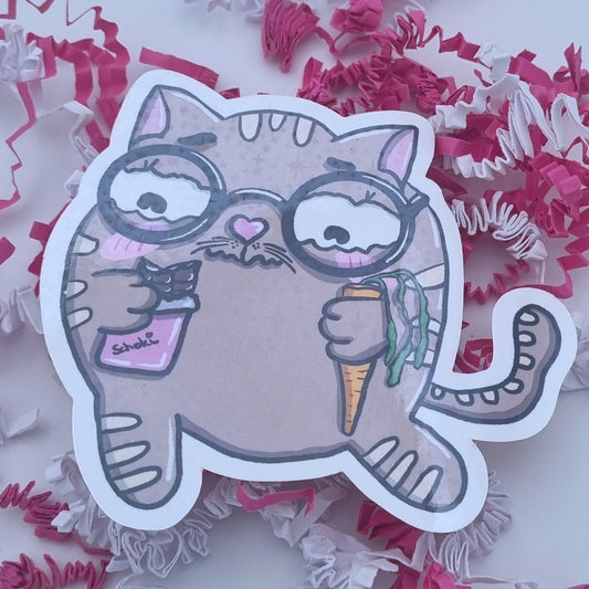 XL Vinyl Sticker "Mieze Konrad"