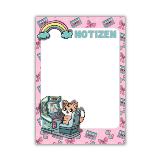 Notizblock DIN A5 "Spielautomat - 80er Jahre Flashback"