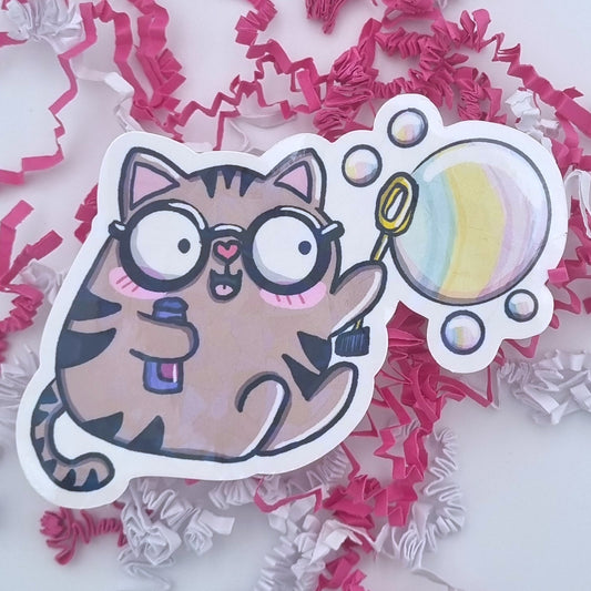 Mieze Greta als Vinyl XL Katzen-Sticker aus dem Online Shop von Millicat.de