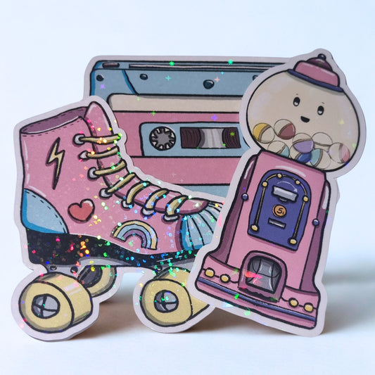 80er Jahre Retro Sticker-Set - jetzt kaufen auf millicat.de