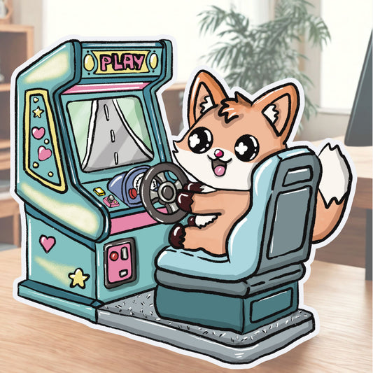 XL-Sticker "Spielautomat" - 80er Jahre Flashback