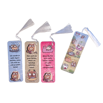 Lesezeichen 4er-Set "Miezen-Bande"