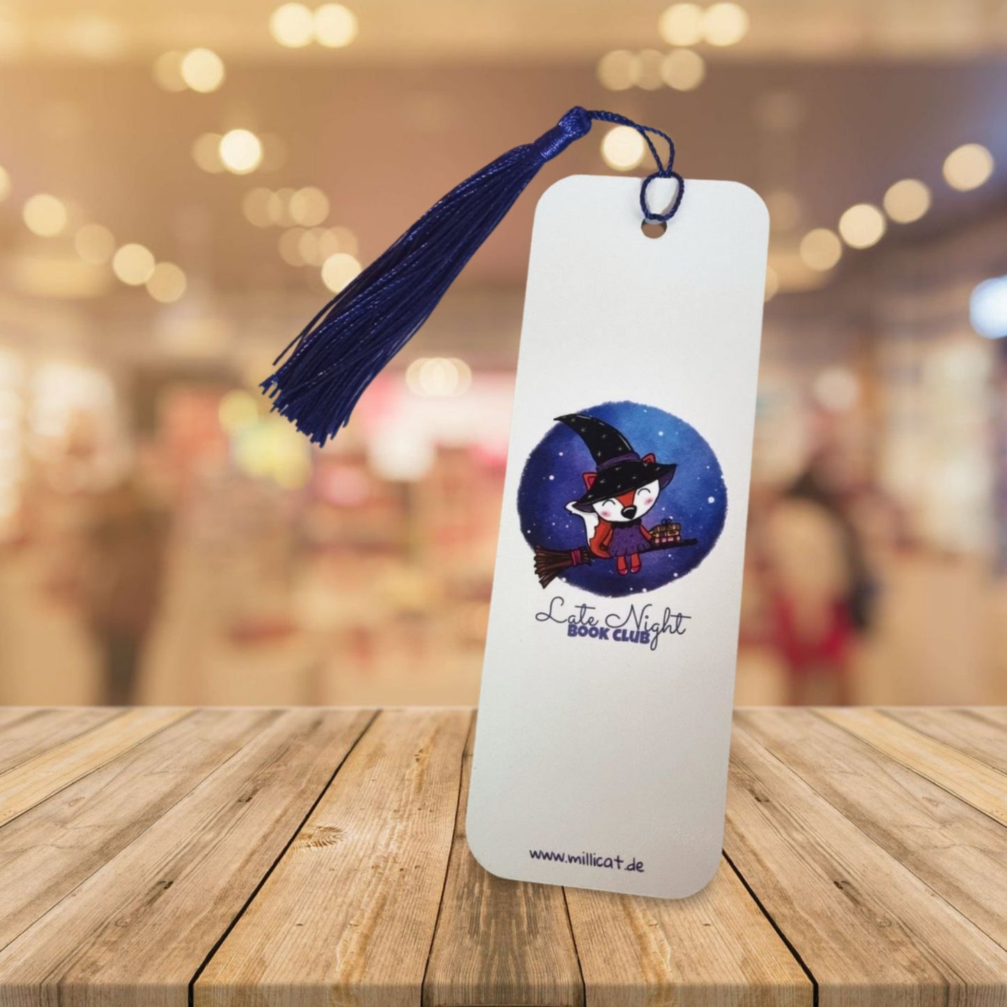 Fuchs Lesezeichen - Vorderseite weiß - millicat.de