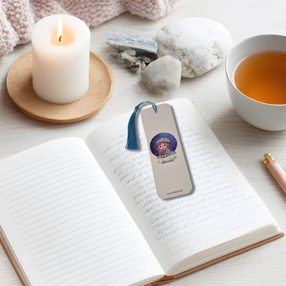 Beispiel für Lesezeichen Anwendung im Buch - klassisches Lesezeichen Mira mit Quaste von Millicat