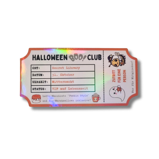 Magnetisches Lesezeichen "Halloween Boo-Club"