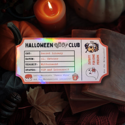 Magnetisches Lesezeichen "Halloween Boo-Club"