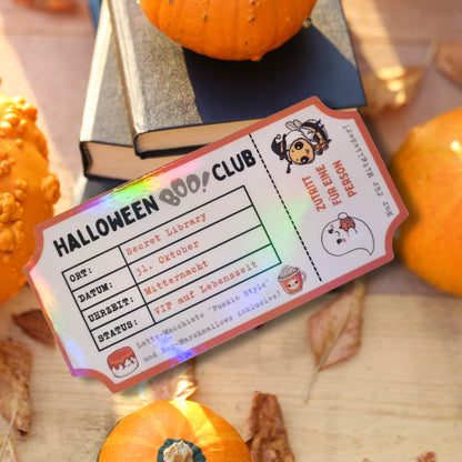 Magnetisches Lesezeichen "Halloween Boo-Club"
