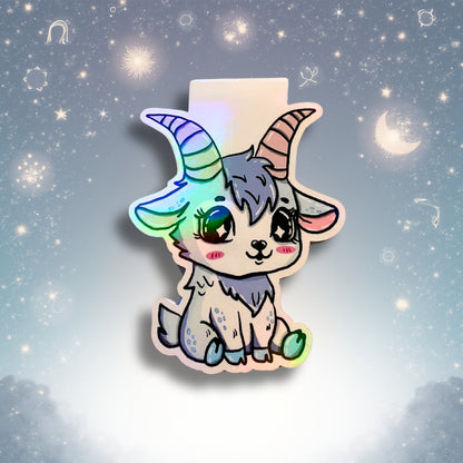 Magnetisches Lesezeichen mit Sternzeichen-Motiv "Steinbock"