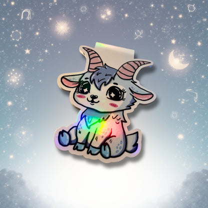 Magnetisches Lesezeichen mit Sternzeichen-Motiv "Steinbock"