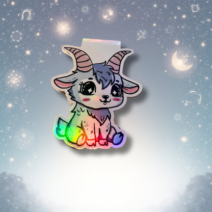 Magnetisches Lesezeichen mit Sternzeichen-Motiv "Steinbock"