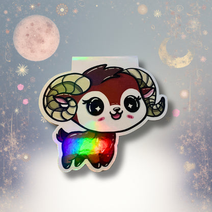 Magnetisches Lesezeichen mit Sternzeichen-Motiv "Widder"