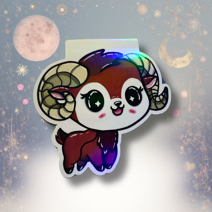 Magnetisches Lesezeichen mit Sternzeichen-Motiv "Widder"