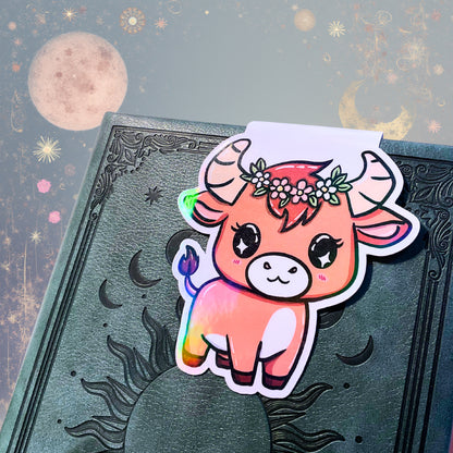 Magnetisches Lesezeichen mit Sternzeichen-Motiv "Stier"