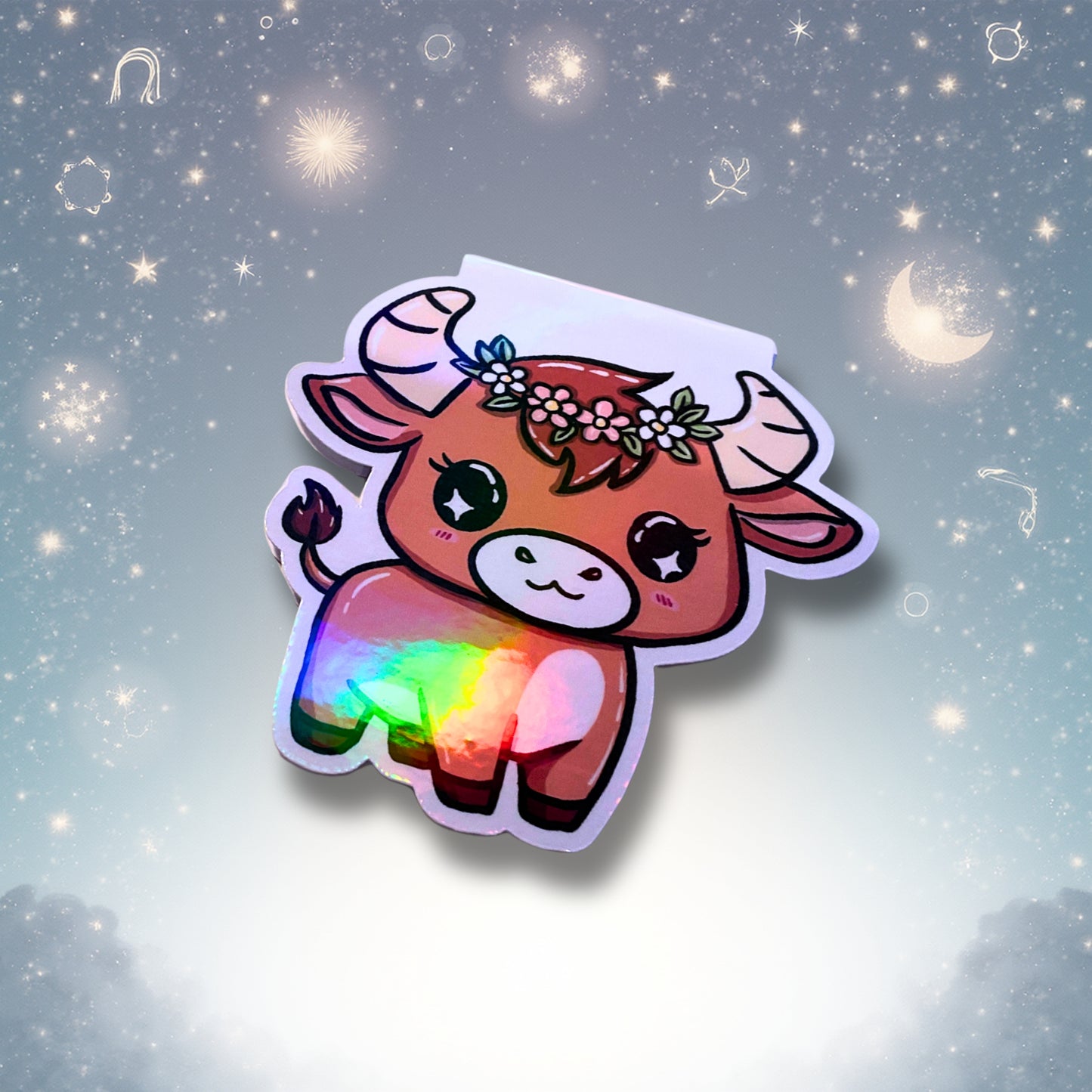 Magnetisches Lesezeichen mit Sternzeichen-Motiv "Stier"
