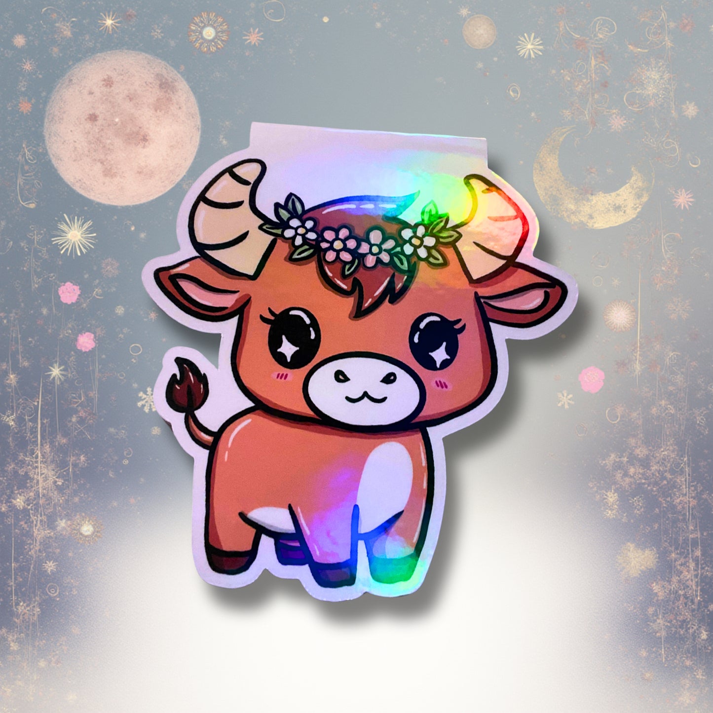 Magnetisches Lesezeichen mit Sternzeichen-Motiv "Stier"