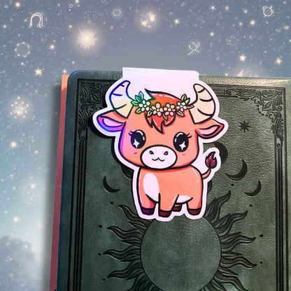 Magnetisches Lesezeichen mit Sternzeichen-Motiv "Stier"