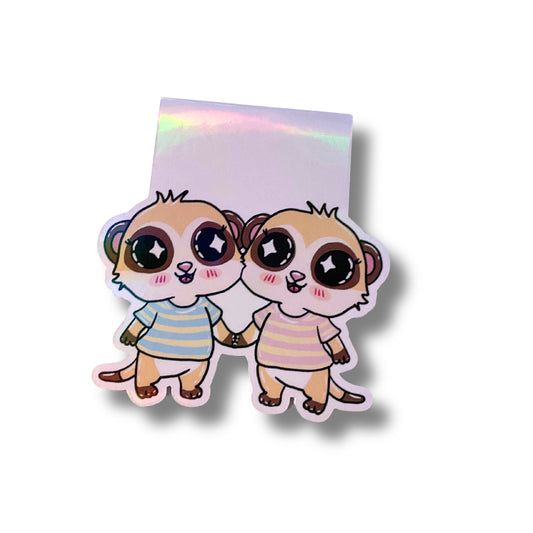 Magnetisches Lesezeichen mit Sternzeichen-Motiv "Zwilling"