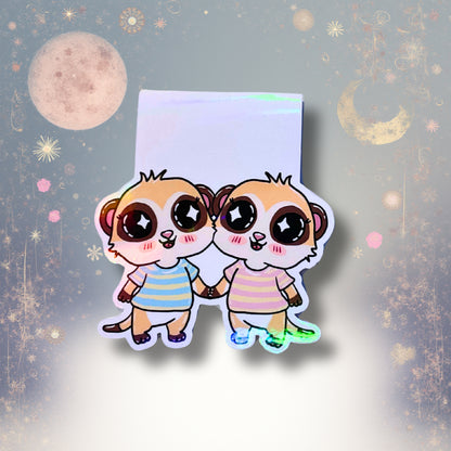 Magnetisches Lesezeichen mit Sternzeichen-Motiv "Zwilling"