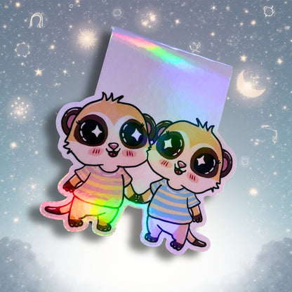 Magnetisches Lesezeichen mit Sternzeichen-Motiv "Zwilling"