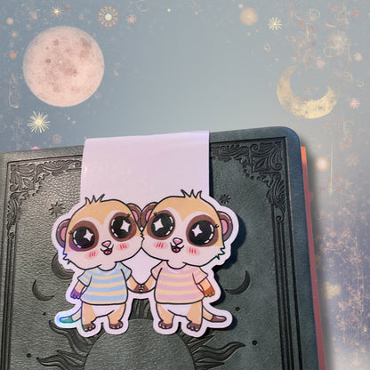 Magnetisches Lesezeichen mit Sternzeichen-Motiv "Zwilling"