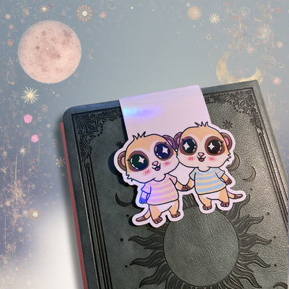 Magnetisches Lesezeichen mit Sternzeichen-Motiv "Zwilling"