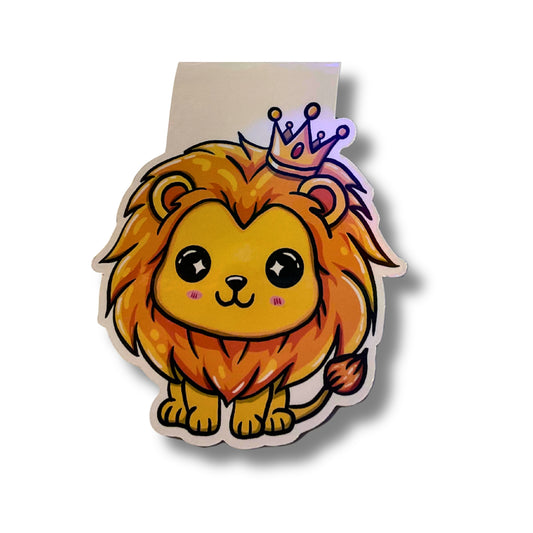 Magnetisches Lesezeichen mit Sternzeichen-Motiv "Löwe"