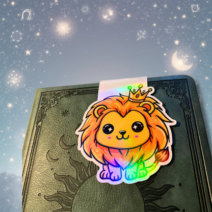 Magnetisches Lesezeichen mit Sternzeichen-Motiv "Löwe"