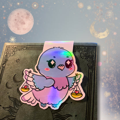 Magnetisches Lesezeichen mit Sternzeichen-Motiv "Waage"