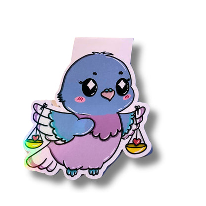 Magnetisches Lesezeichen mit Sternzeichen-Motiv "Waage"