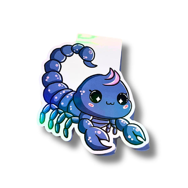 Kawaii Sternzeichen Skorpion als top Geschenkidee für Astrologie Begeisterte. Tierkreiszeichen als magnetische Buchzeichen.