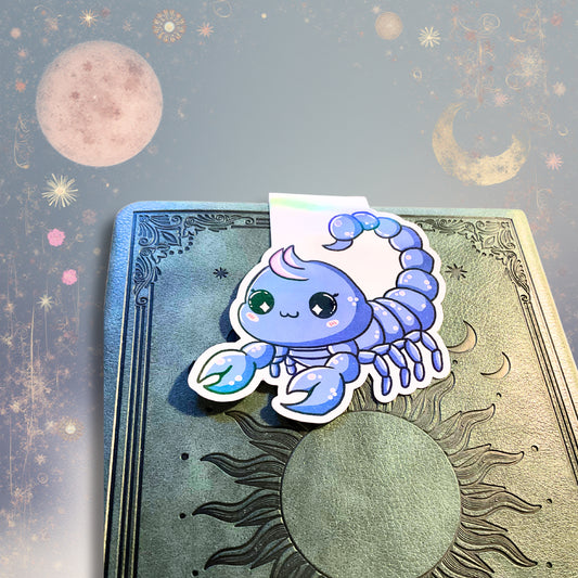 Magnetisches Lesezeichen mit Sternzeichen-Motiv "Skorpion"