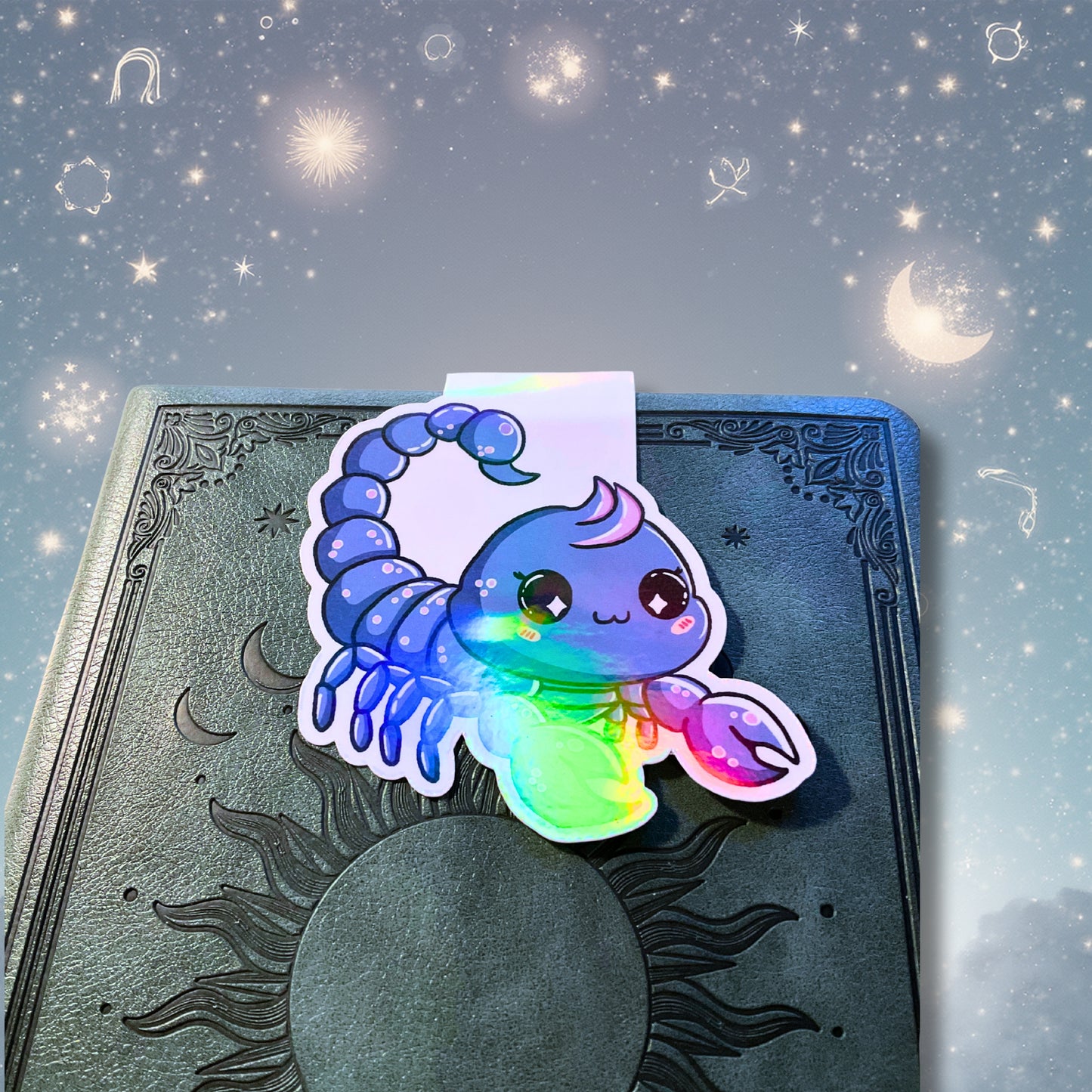 Magnetisches Lesezeichen mit Sternzeichen-Motiv "Skorpion"